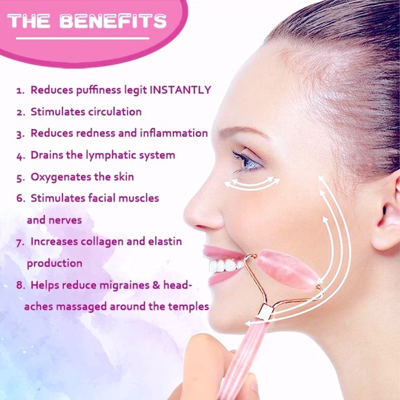 Rose Quartz Facial Roller - Picture 6 of 6